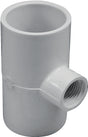 IPEX 035869 Reducing Tee, 1-1/4 x 1-1/4 x 1/2 in, Socket x Socket x FNPT, PVC, White, SCH 40 Schedule