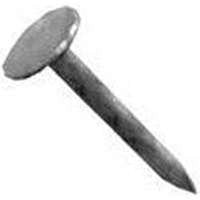 ProFIT 0069075 Hand Drive Roofing Nail, 1-1/4 in L, Flat Head, 11 ga, Galvanized, Steel