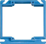 Carlon A420RR Electrical Box Cover, 4 in L, 4 in W, Square, PVC, Blue
