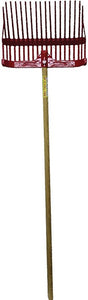Fortex-Fortiflex 1308102 Stall Fork, Plastic Tine, Polycarbonate Handle, Red, Pack of 3