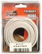 Road Power 55667233/18-1-17 Electrical Wire, 18 AWG Wire, 25/60 VAC/VDC, Copper Conductor, White Sheath, 33 ft L