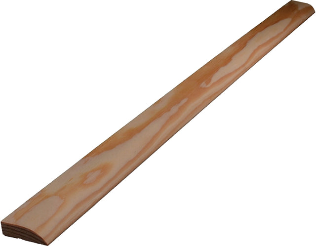ALEXANDRIA Moulding 0W846-20084C1 Ranch Stop Moulding, 84 in L, 1-3/8 in W, Pine Wood, Pack of 6