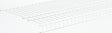 ClosetMaid SuperSlide 4737 Wire Shelf, 100 lb, 1-Level, 16 in L, 144 in W, Steel, White, Pack of 6