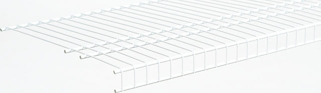 ClosetMaid SuperSlide 4737 Wire Shelf, 100 lb, 1-Level, 16 in L, 144 in W, Steel, White, Pack of 6