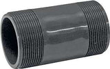 GENOVA P-2-4 Pipe Nipple, 2 in, PVC, SCH 80 Schedule, 4 in L