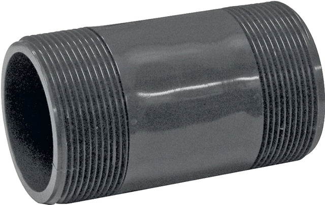 GENOVA P-2-4 Pipe Nipple, 2 in, PVC, SCH 80 Schedule, 4 in L
