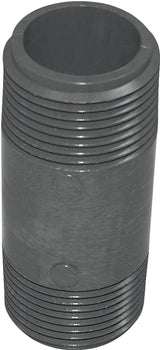 GENOVA P-34-3 Pipe Nipple, 3/4 in, NPT, PVC, Gray, SCH 80 Schedule, 3 in L