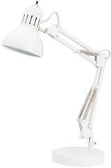 Boston Harbor TL-WK-134E-WH-3L Swing Arm Work Lamp, 120 V, 60 W, 1-Lamp, A19 or CFL Lamp, White