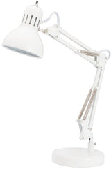 Boston Harbor TL-WK-134E-WH-3L Swing Arm Work Lamp, 120 V, 60 W, 1-Lamp, A19 or CFL Lamp, White