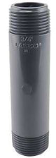 GENOVA P-34-4 Pipe Nipple, 3/4 in, IPS, PVC, SCH 80 Schedule, 4 in L