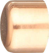 Elkhart Products 30626CP Tube Cap, 5/8 in Dia, 1/2 in, Sweat, Wrot Copper
