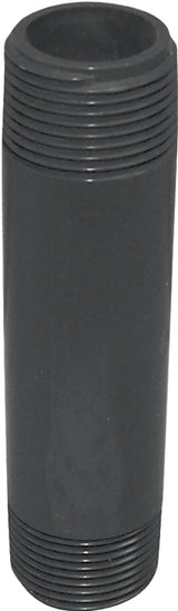 GENOVA P-34-5 Pipe Nipple, 3/4 in, NPT, PVC, Gray, SCH 80 Schedule, 5 in L