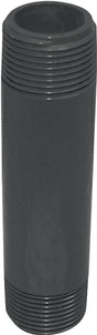 GENOVA P-34-5 Pipe Nipple, 3/4 in, NPT, PVC, Gray, SCH 80 Schedule, 5 in L