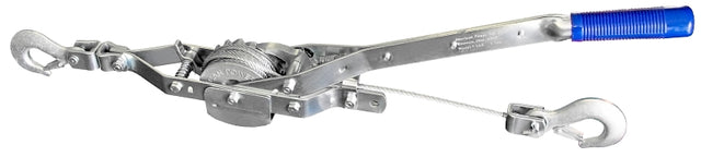 American Power Pull 144 Cable Puller, Contour Grip Handle, 12 ft Lift, 1 ton Lifting, 3/16 in Dia Rope/Cable