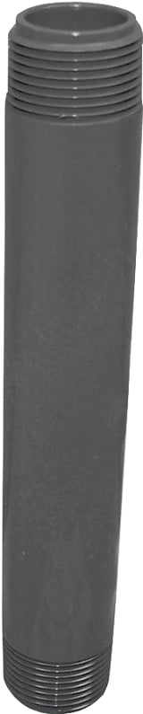 GENOVA P-12-8 Pipe Nipple, 1/2 in, PVC, SCH 80 Schedule, 8 in L