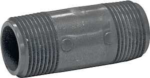 GENOVA P-1-3 Pipe Nipple, 1 in, PVC, SCH 80 Schedule, 3 in L