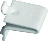 Knape & Vogt 256S P WH Adjustable Pilaster Shelf Support Clip, Steel, White, Mortise Mounting
