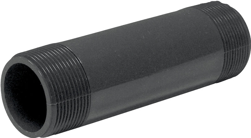 GENOVA P-112-6 Pipe Nipple, 1-1/2 in, PVC, SCH 80 Schedule, 6 in L