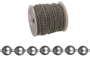 Campbell 0713627 Ball Chain, 36, 164 ft L, 11 lb Working Load, Chrome