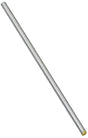 National Hardware N179-606 Threaded Rod, 3/8-16 Thread, 72 in L, A Grade, Steel, Zinc, UNC Thread