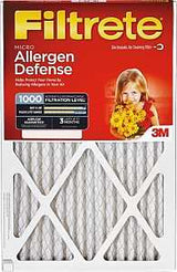 Filtrete 9801-2PK-HDW Air Filter, 25 in L, 16 in W, 11 MERV, 1000 um MPR, Pack of 3