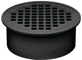 Oatey 43560 Floor Drain, 2 in, Snap-In, ABS Body, Black