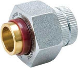 B & K 168-003NL Pipe Union, 1/2 in, FIP x Sweat, Brass, 250 psi Pressure