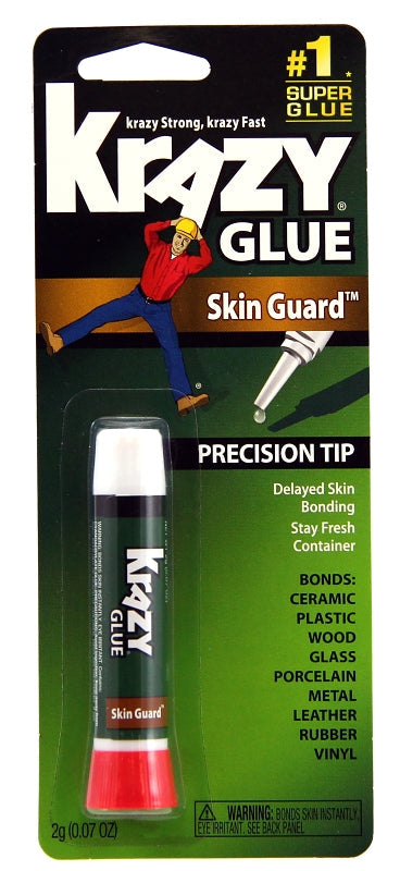 Krazy Glue Skin Guard KG78548R Super Glue, Liquid, Irritating, Clear, 2 g Tube