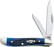 Case XX 02802 Folding Pocket Knife, 2.1 in Clip, 1.53 in Pen L Blade, Stainless Steel Blade, 2-Blade, Jigged Handle
