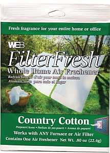 WEB FilterFresh WCOUNTRYCOTTON Air Freshener, Country Cotton, 0.8 oz, Pack of 18