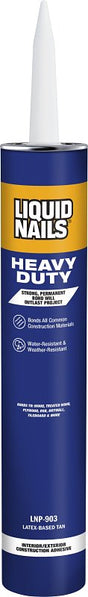 Liquid Nails LNP-901-28 Construction Adhesive, Off-White, 28 oz Cartridge, Pack of 12