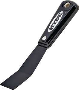 Hyde 02070 Putty Knife, 3-3/4 in L Blade, 1-1/4 in W Blade, HCS Blade, Nylon Handle