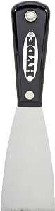 Hyde 02300 Stiff Putty Knife, 2 in W Blade, HCS Blade, Nylon Handle