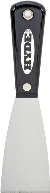 Hyde 02300 Stiff Putty Knife, 2 in W Blade, HCS Blade, Nylon Handle