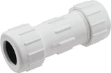 B & K 160-103 Double Seal Coupling, 1/2 in, Compression, PVC