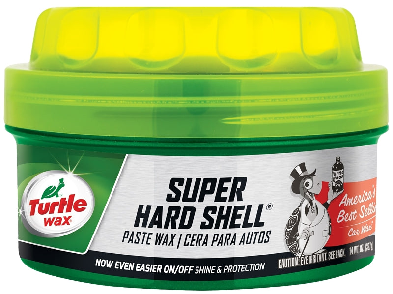 Turtle Wax SUPER HARD SHELL T222 Car Wax, 14 oz, Paste, Typical Solvent