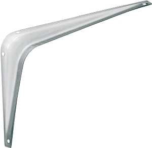 National Hardware 211BC Series N218-891 Shelf Bracket, 100 lb, Steel, White, 6 in L, Pack of 20