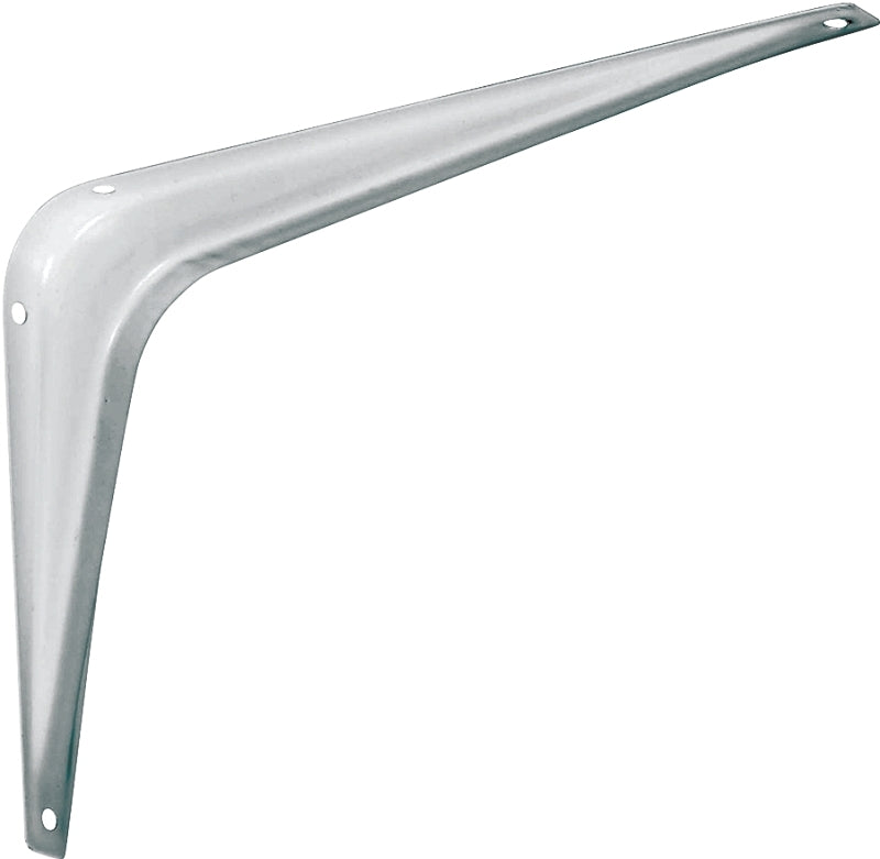 National Hardware 211BC Series N218-891 Shelf Bracket, 100 lb, Steel, White, 6 in L, Pack of 20