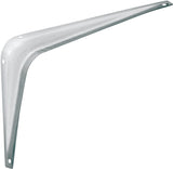 National Hardware 211BC Series N218-891 Shelf Bracket, 100 lb, Steel, White, 6 in L, Pack of 20