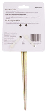 Landscapers Select GM-203 Hose Guide, 10-5/8 in OAL, Plastic Guide, Metal Spike, Black/Yellow