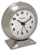 Westclox 90010 Alarm Clock, AA Battery, Steel Case