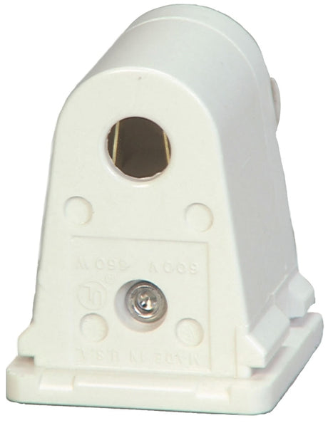 Eaton Wiring Devices 2506W-BOX Lamp Holder, Stationary, 1.31 in W x 1.73 in H Dimensions, 600 VAC, 660 W, White, Pack of 10
