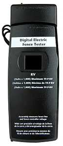 Zareba DEFT Electric Fence Tester, Digital, ABS, Black