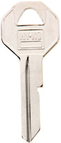 Hy-Ko 11010B10 Key Blank, Brass, Nickel, B10 Key Number, Pack of 10