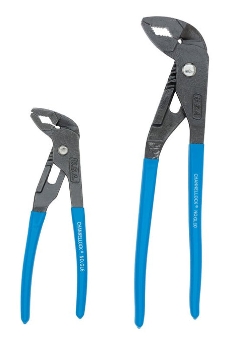 Channellock GRIPLOCK Series GLS-2 Plier Set, Carbon Steel