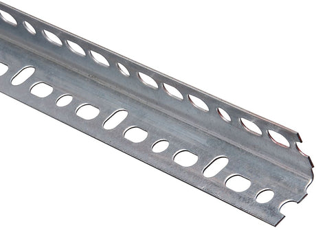 National Hardware 4021BC Series N341-123 Slotted Angle Stock, 1-1/4 in L Leg, 36 in L, 0.047 in Thick, Steel, Galvanized