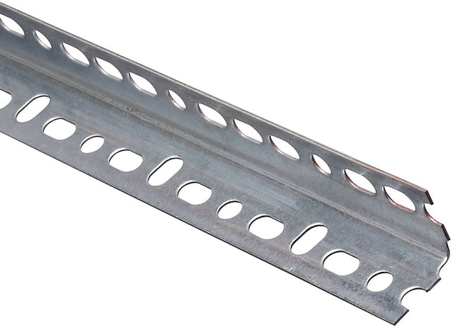 National Hardware 4021BC Series N341-123 Slotted Angle Stock, 1-1/4 in L Leg, 36 in L, 0.047 in Thick, Steel, Galvanized