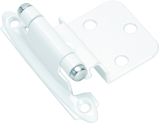 Amerock BPR3428W Cabinet Hinge, 3/8 in Inset