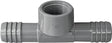 Boshart UPVCFT-05 Combination Hose Tee, 1/2 in, Insert x Insert x FPT, PVC, Black