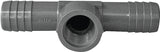 TEE POLY 3/4BARB X 1/2FPT